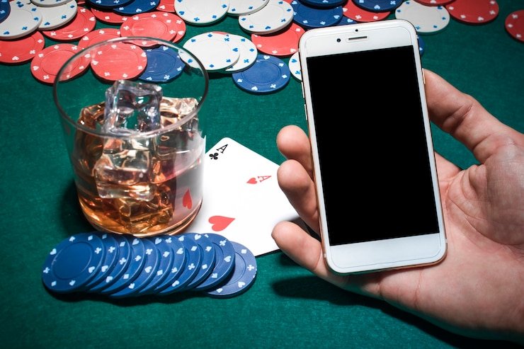 Panel kontrol taruhan Joker Gaming menampilkan penggeser ukuran taruhan dan tombol putar di platform rolingspin